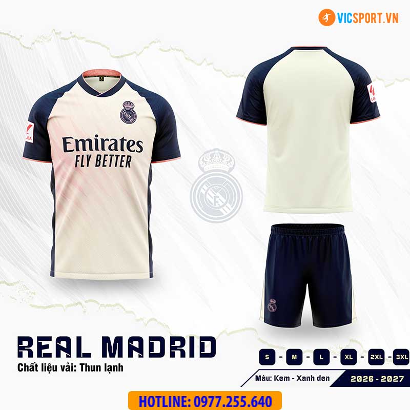 Quần áo đá banh trẻ em Clb Real Madrid mùa giải 2026-2027 - Hình ảnh 8