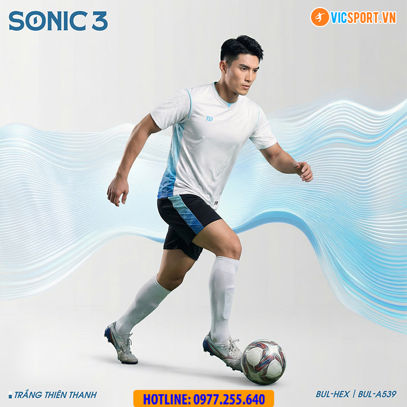 Áo đá banh không logo Bulbal Sonic 3 - Hình ảnh 4