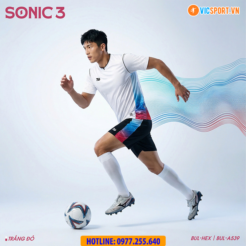 Áo đá banh không logo Bulbal Sonic 3 - Hình ảnh 5