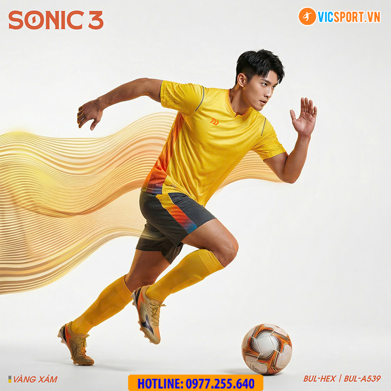 Áo đá banh không logo Bulbal Sonic 3 - Hình ảnh 7