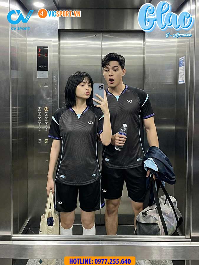 Áo đá banh không logo CV Glac - Hình ảnh 4
