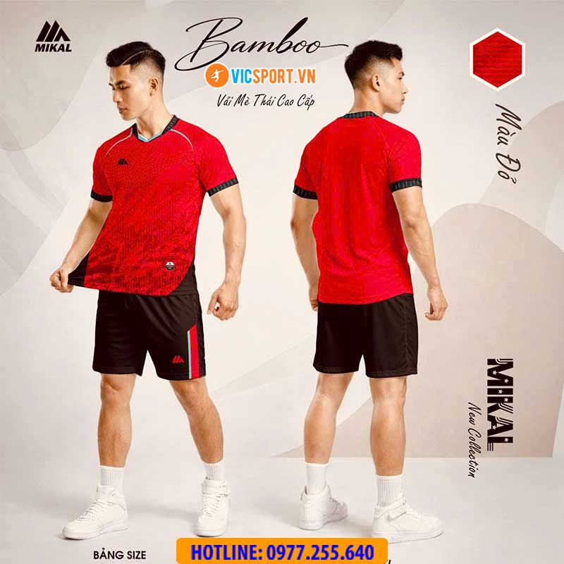 Áo đá banh không logo Mikal Bamboo - Hình ảnh 11