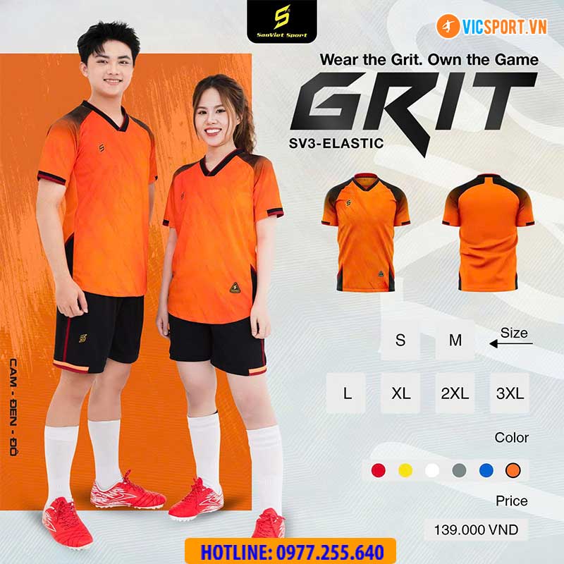 Áo đá banh không logo SV Grit - Hình ảnh 7