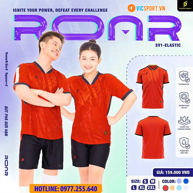 Áo đá banh không logo SV Roar - Hình ảnh 10