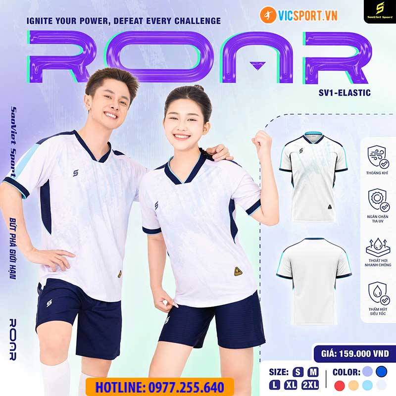 Áo đá banh không logo SV Roar - Hình ảnh 12