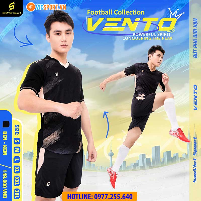 Áo đá banh không logo SV Vento - Hình ảnh 25