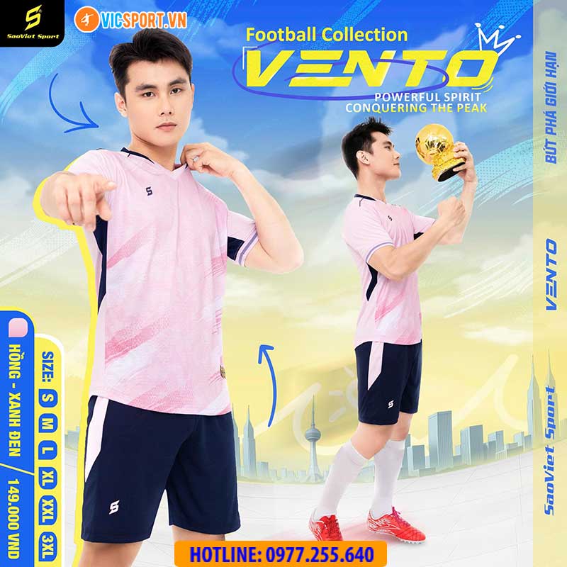 Áo đá banh không logo SV Vento - Hình ảnh 24