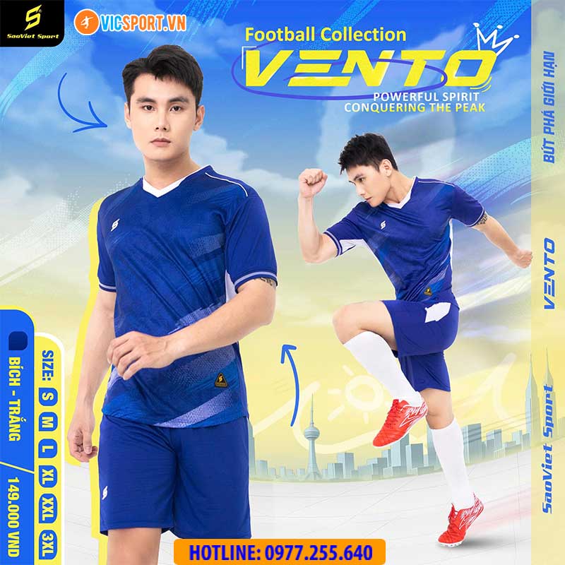 Áo đá banh không logo SV Vento - Hình ảnh 22