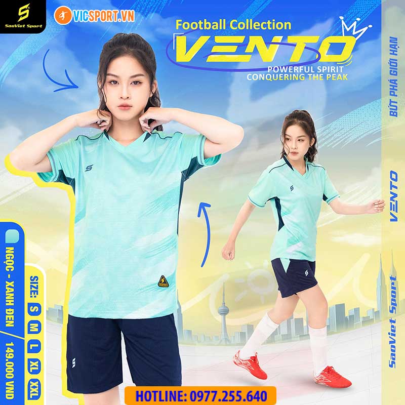 Áo đá banh không logo SV Vento - Hình ảnh 16