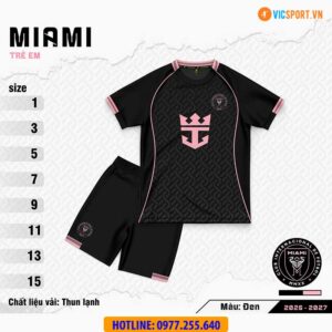 Quần áo đá banh trẻ em Clb Inter Miami mùa giải 2026-2027