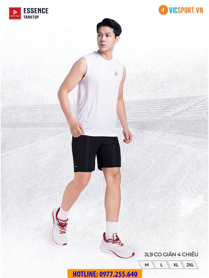 Áo ba lỗ nam Just Play Essence đa năng - Hình ảnh 17