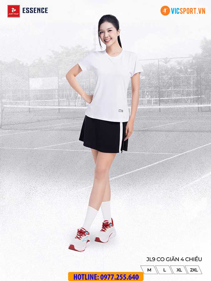 Áo thể thao Just Play Essence nam nữ đa năng - Hình ảnh 12