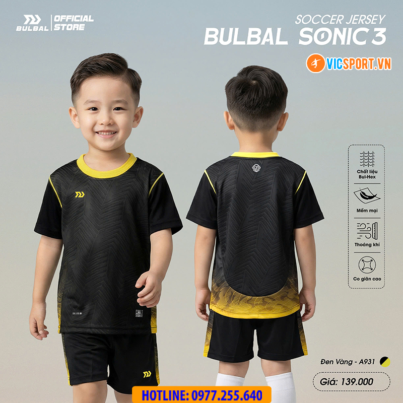 Áo đá banh trẻ em Bulbal Sonic 3 - Hình ảnh 17