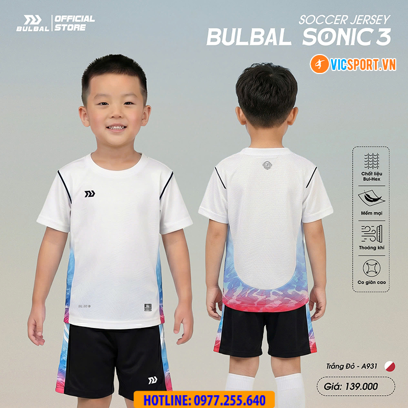 Áo đá banh trẻ em Bulbal Sonic 3 - Hình ảnh 15