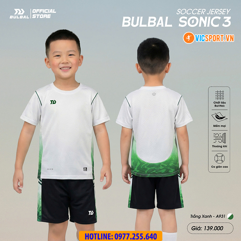 Áo đá banh trẻ em Bulbal Sonic 3 - Hình ảnh 14