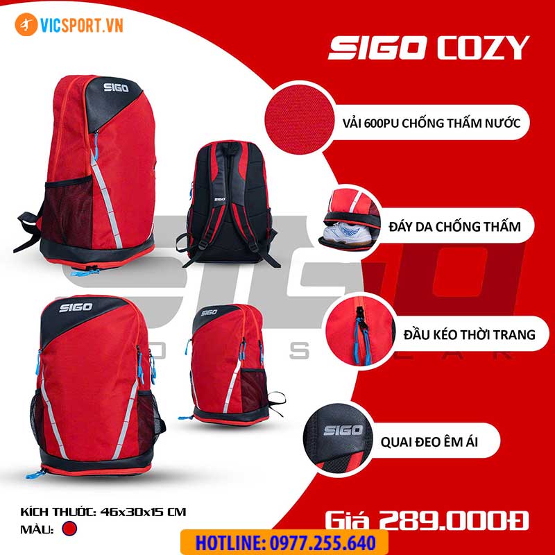 Balo thể thao Sigo Cozy đa năng - Hình ảnh 8