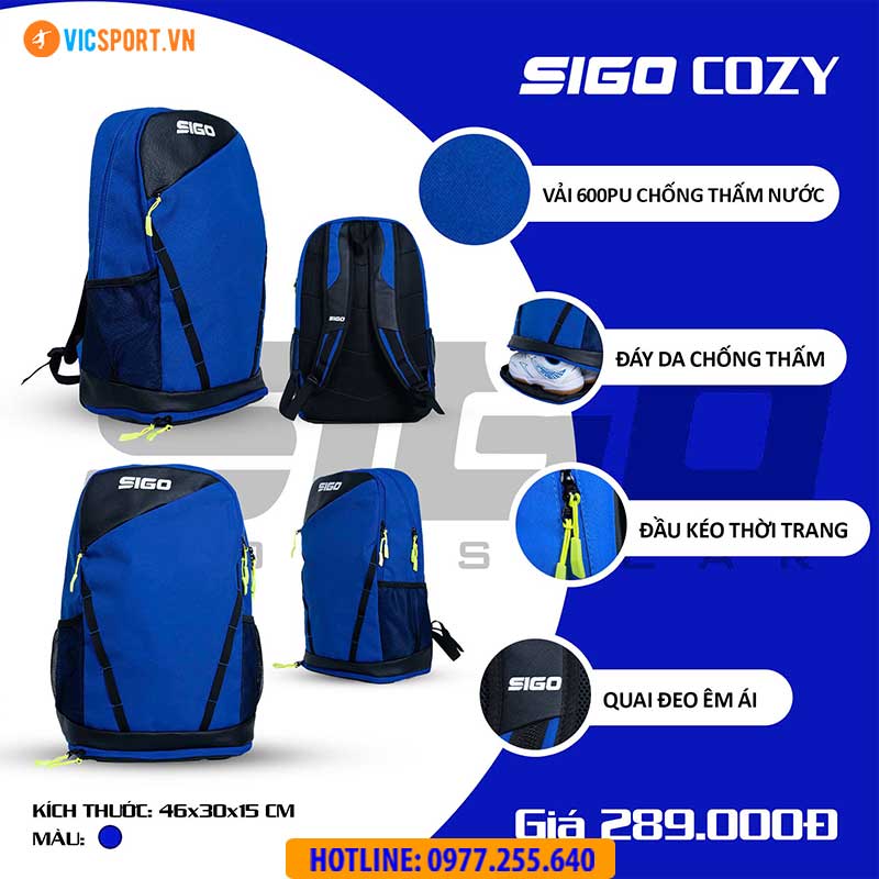 Balo thể thao Sigo Cozy đa năng - Hình ảnh 9