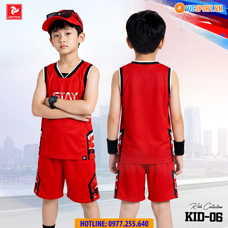 Quần áo thể thao trẻ em JustPlay KID 06 - Hình ảnh 17