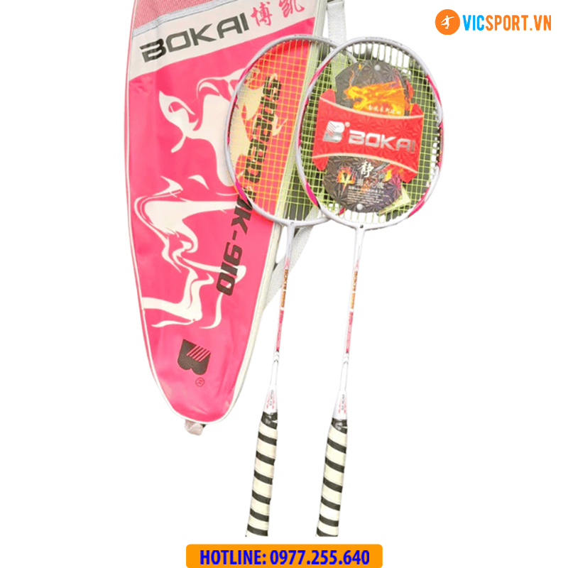 Cặp vợt cầu lông Bokai 910 đan sẵn - Hình ảnh 10