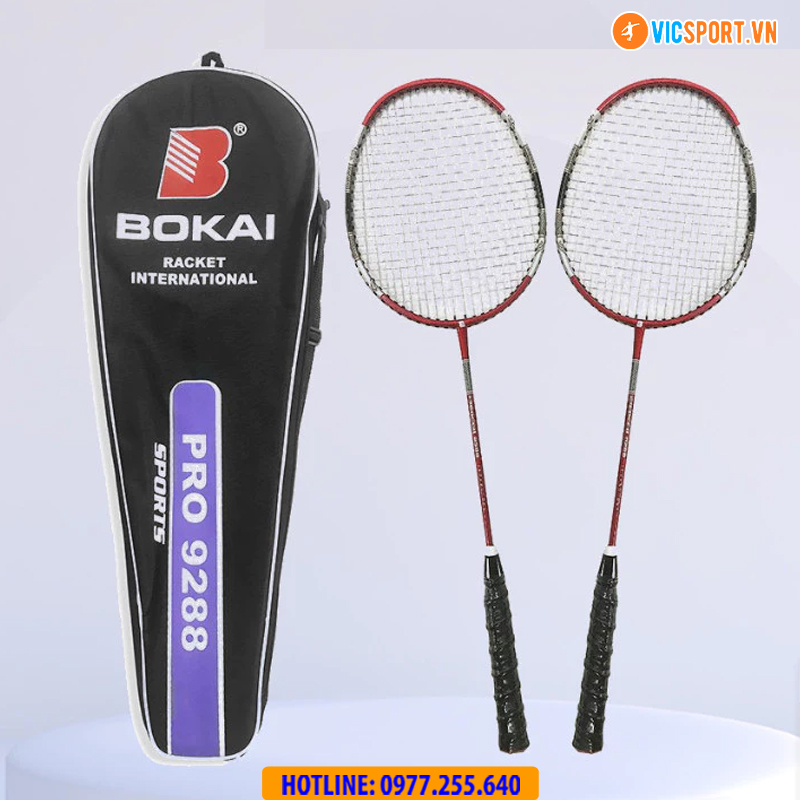Cặp vợt cầu lông Bokai Pro 9288 đan sẵn - Hình ảnh 3