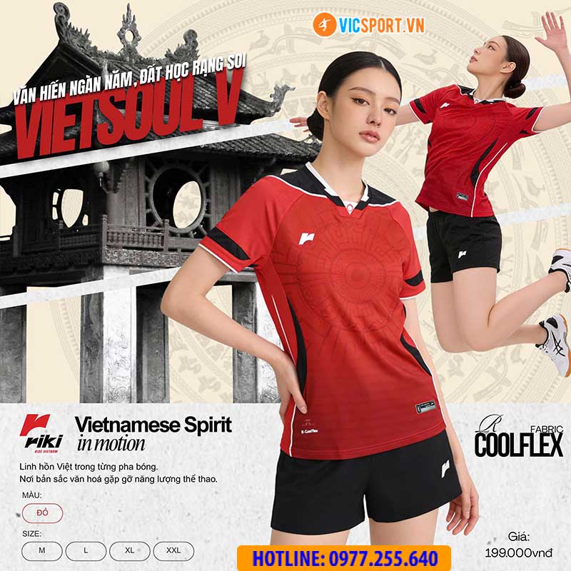 Quần áo bóng chuyền Riki Vietsoul V nam nữ - Hình ảnh 20