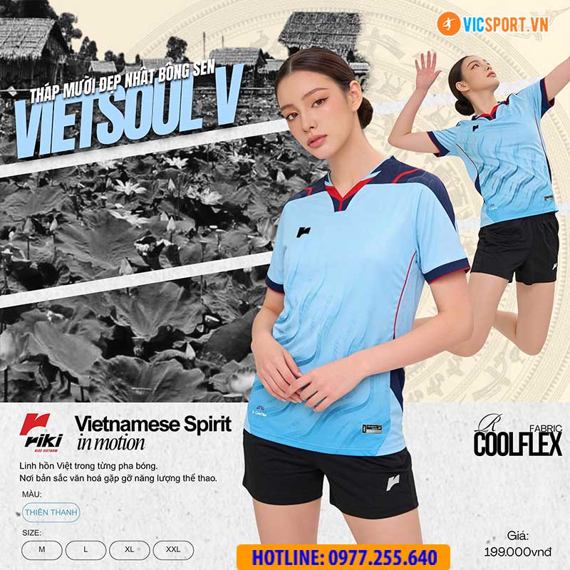 Quần áo bóng chuyền Riki Vietsoul V nam nữ - Hình ảnh 22