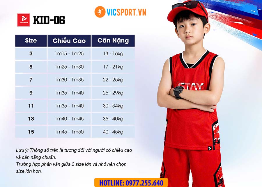 Quần áo thể thao trẻ em JustPlay KID 06 - Hình ảnh 10