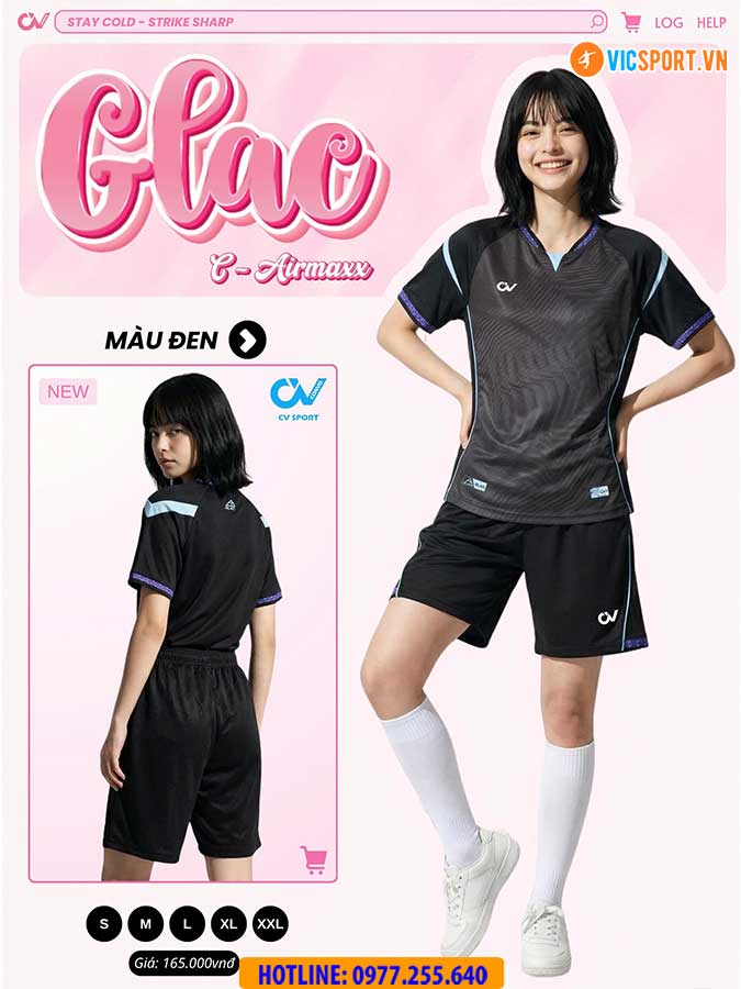 Áo đá banh không logo CV Glac - Hình ảnh 13