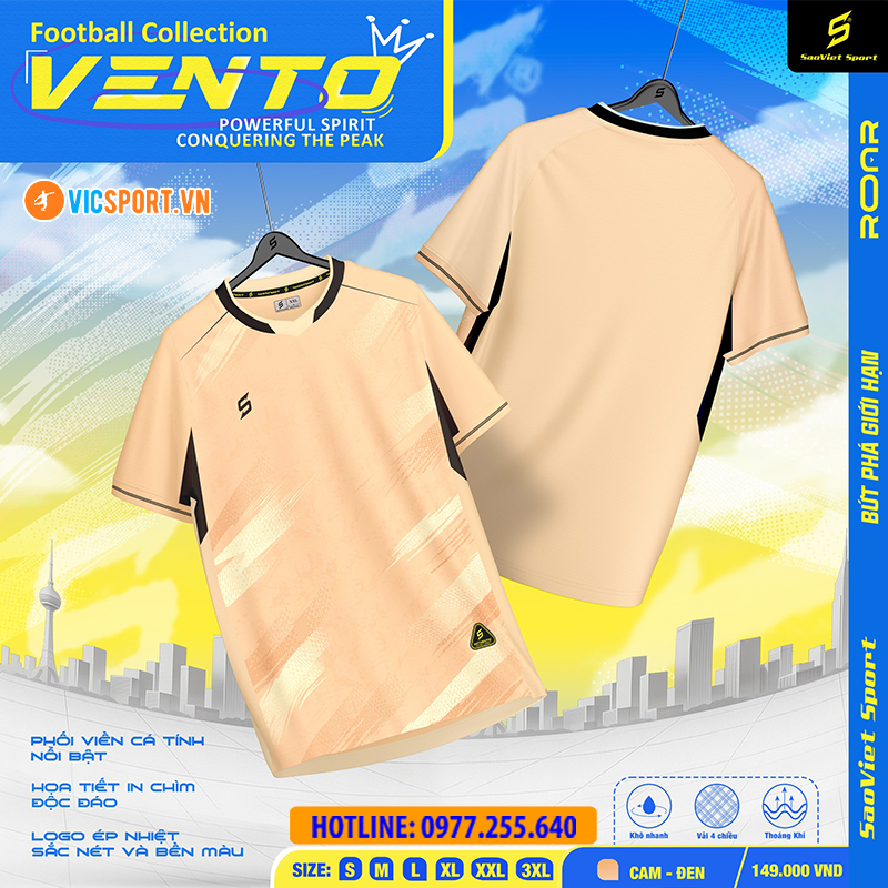 Áo đá banh không logo SV Vento - Hình ảnh 4