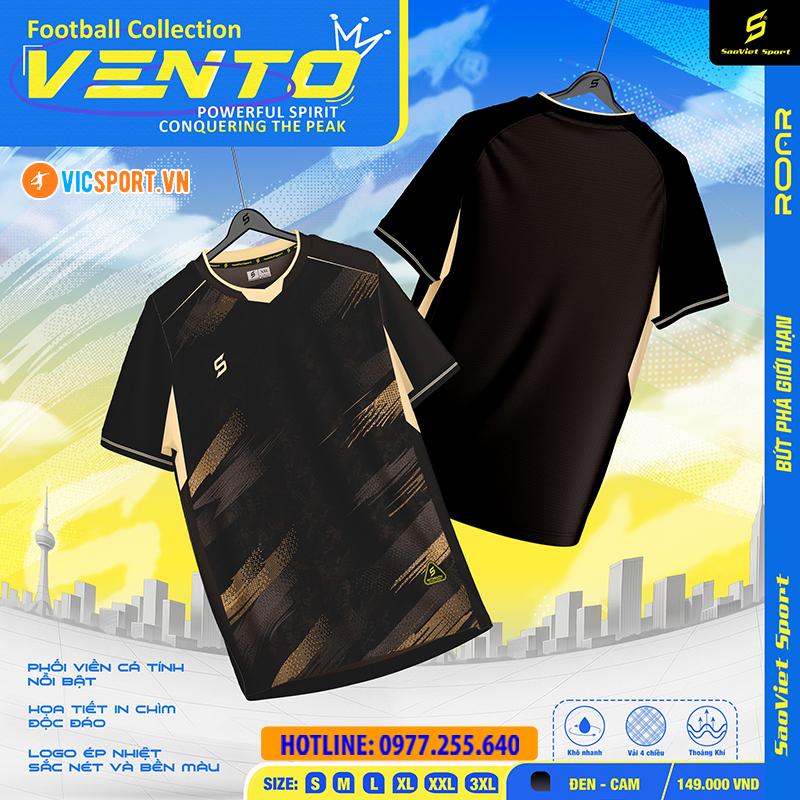 Áo đá banh không logo SV Vento - Hình ảnh 3