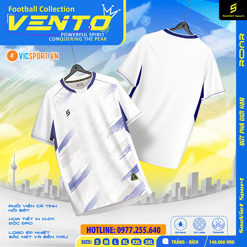 Áo đá banh không logo SV Vento - Hình ảnh 6