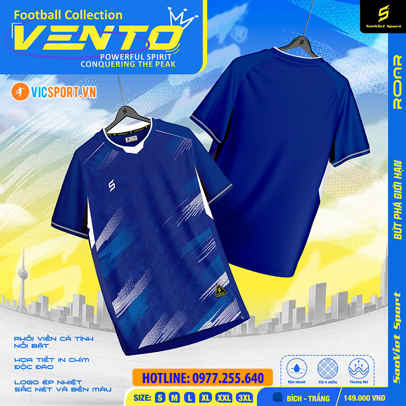 Áo đá banh không logo SV Vento - Hình ảnh 5