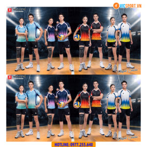 Quần áo bóng chuyền Just Play Volly 3 nam nữ