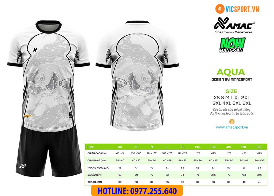 Áo đá banh thiết kế Amac Aqua - Hình ảnh 18