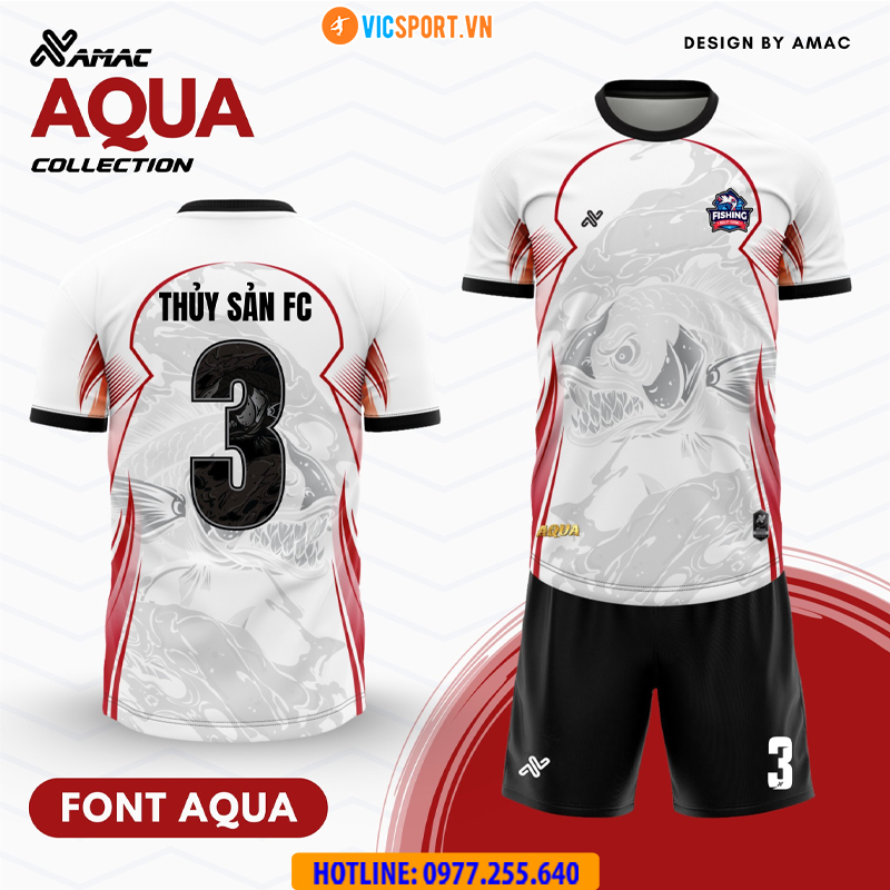 Áo đá banh thiết kế Amac Aqua - Hình ảnh 2