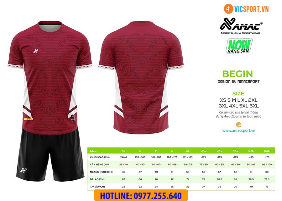 Áo đá banh thiết kế Amac Begin - Hình ảnh 15