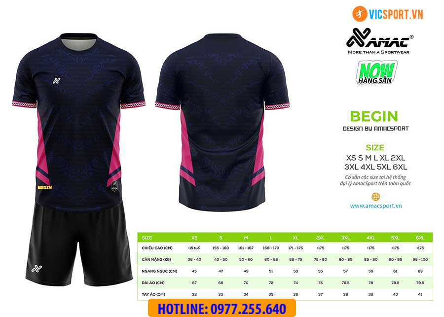 Áo đá banh thiết kế Amac Begin - Hình ảnh 16