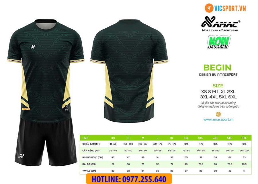 Áo đá banh thiết kế Amac Begin - Hình ảnh 19