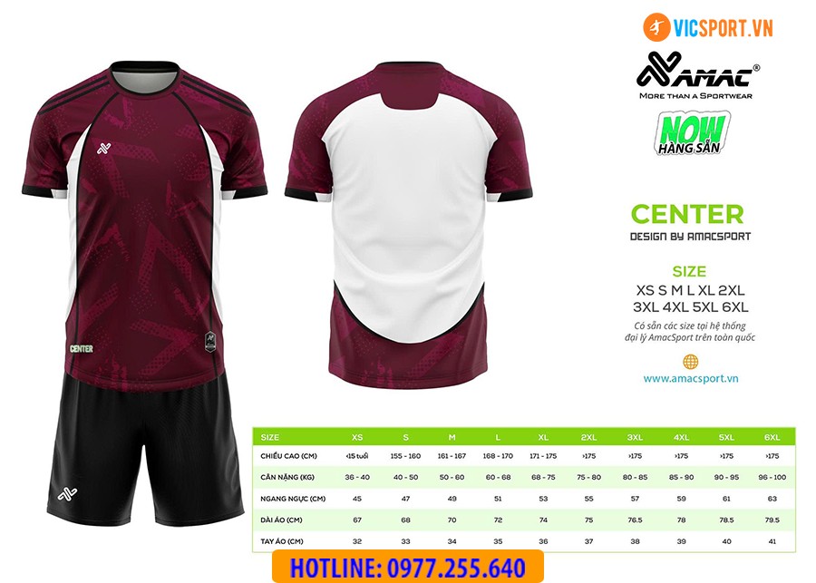 Áo đá banh thiết kế Amac Center - Hình ảnh 14