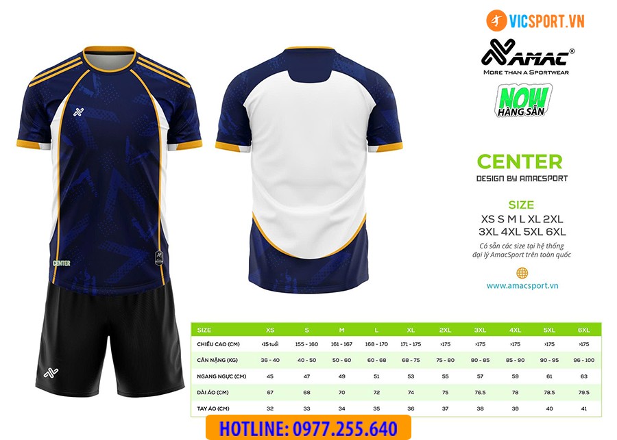 Áo đá banh thiết kế Amac Center - Hình ảnh 19