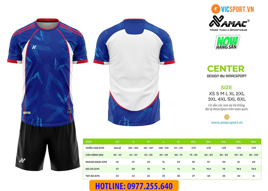 Áo đá banh thiết kế Amac Center - Hình ảnh 16