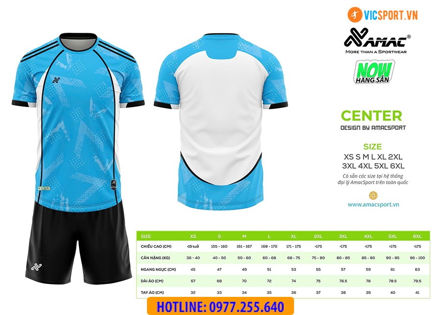 Áo đá banh thiết kế Amac Center - Hình ảnh 15