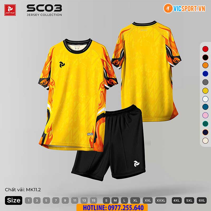 Áo đá banh thiết kế Just Play SC03 - Hình ảnh 17