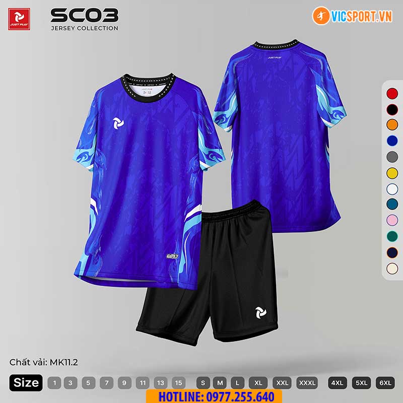 Áo đá banh thiết kế Just Play SC03 - Hình ảnh 14