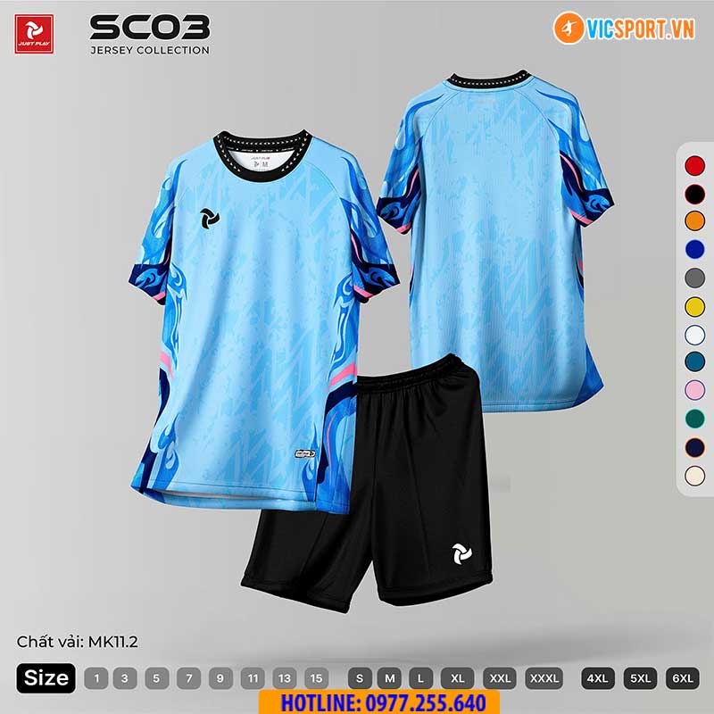 Áo đá banh thiết kế Just Play SC03 - Hình ảnh 10