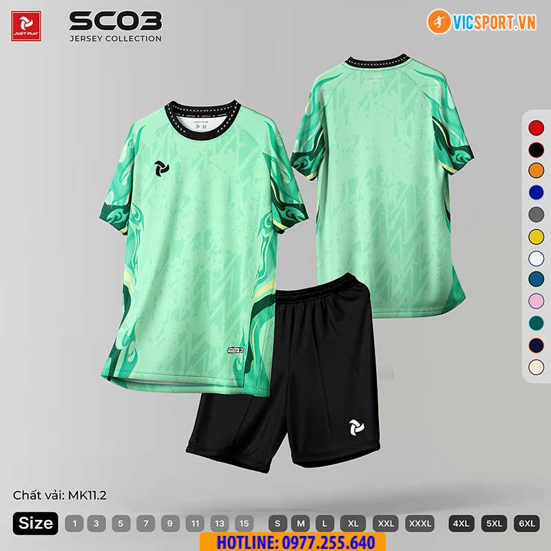 Áo đá banh thiết kế Just Play SC03 - Hình ảnh 7