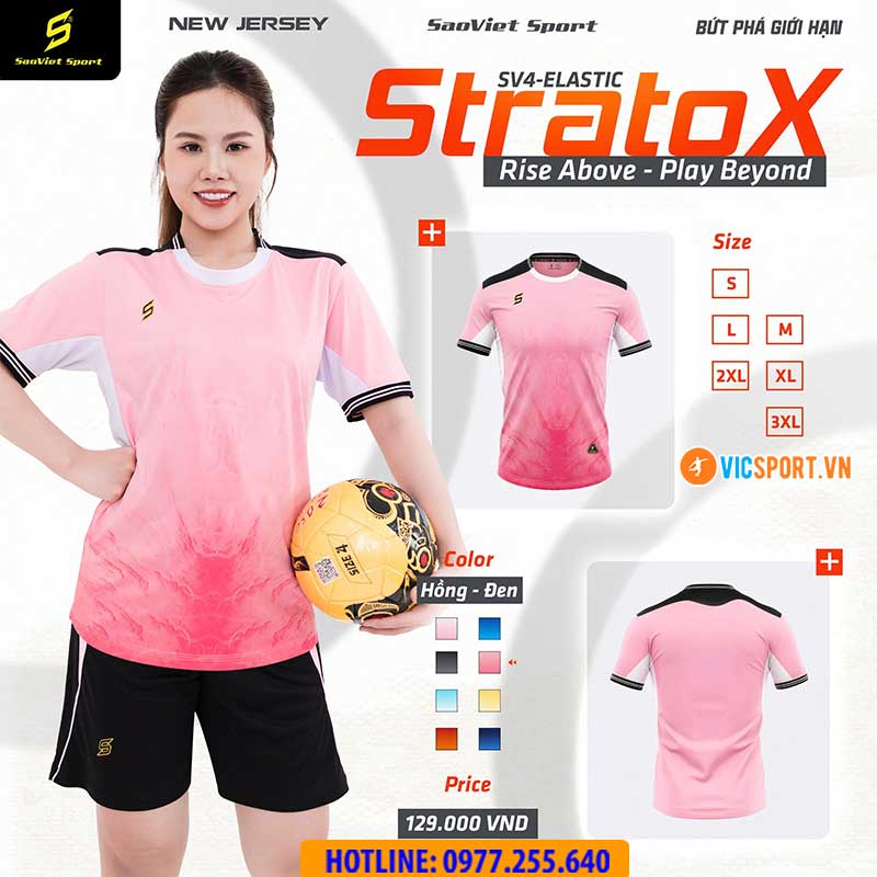 Áo đá banh không logo SV Stratox giá rẻ - Hình ảnh 4