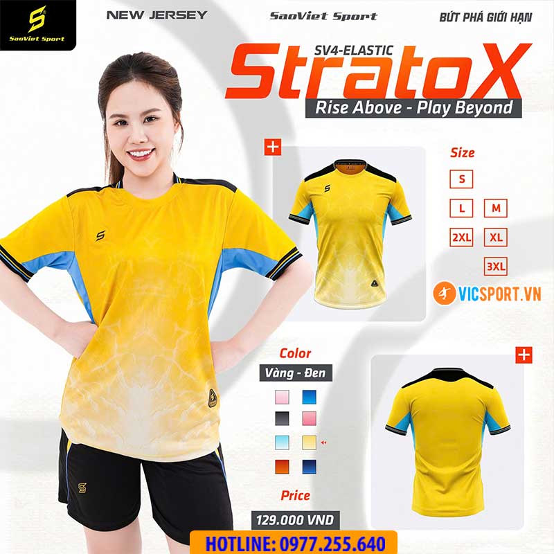Áo đá banh không logo SV Stratox giá rẻ - Hình ảnh 6