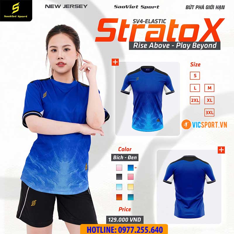 Áo đá banh không logo SV Stratox giá rẻ - Hình ảnh 7