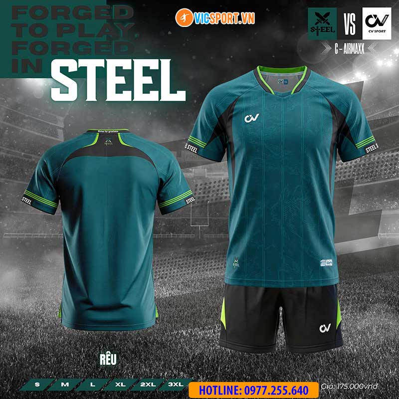 Áo đá banh không logo CV Steel - Hình ảnh 19